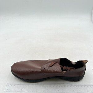 Brown Men's Oxford Dress Shoes Classic Round Toe Lace-up Leather Modern Shoes